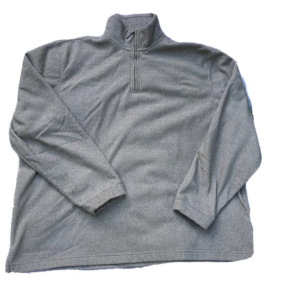 Haggar Other - Haggar Cool 18 Pro Mens Jacket Coat Tan Heathered 1/2 Zip Pullover Mock Neck XXL
